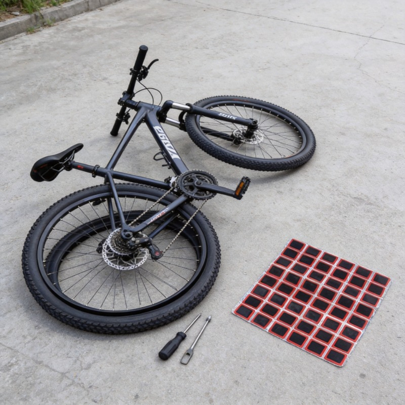 Bike Tube Repair Kit - 25mm 자전거 고무 펑크 패치 자전거