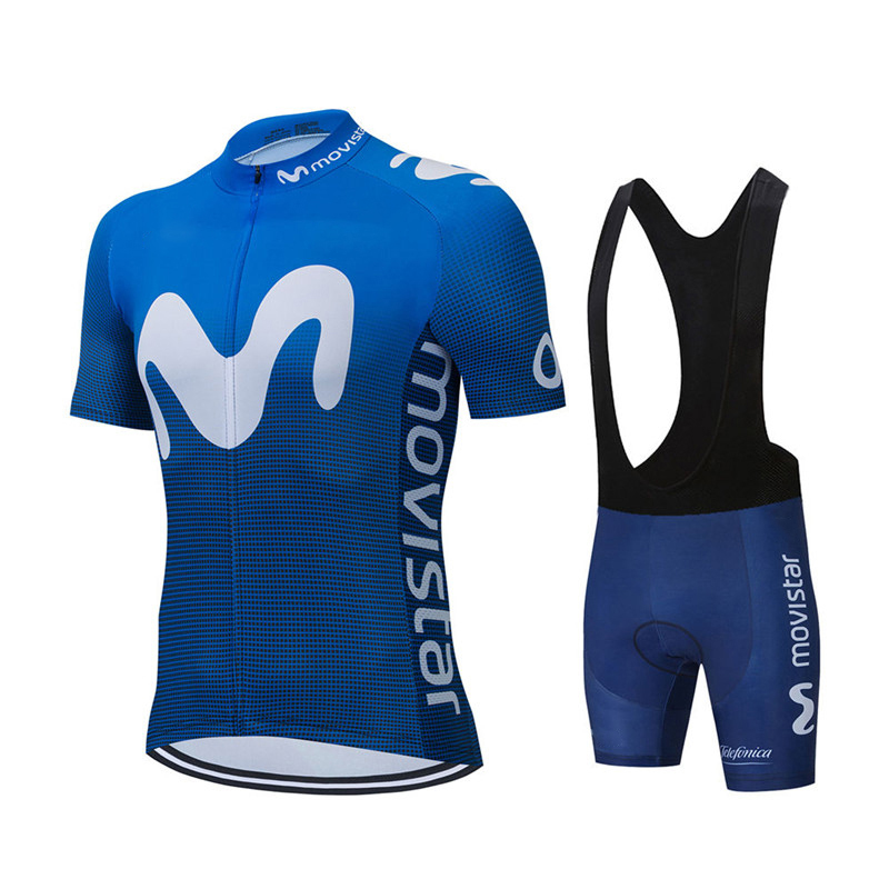 Padded Cycling Shorts - Movistar-신제품 팀 사이클링 저지 세트 MTB
