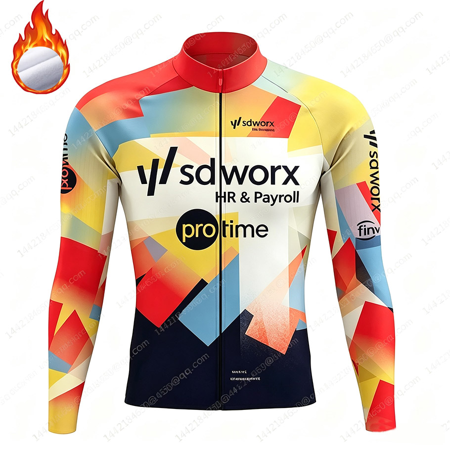 Cycling Gear For Winter - SD Worx 2026 팀-남성용 열 플리스