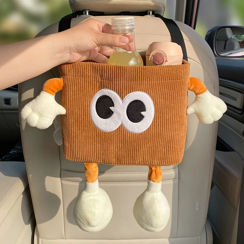 Water Bottle Holder - 자동차 쓰레기통, 만화 눈 우산 물병