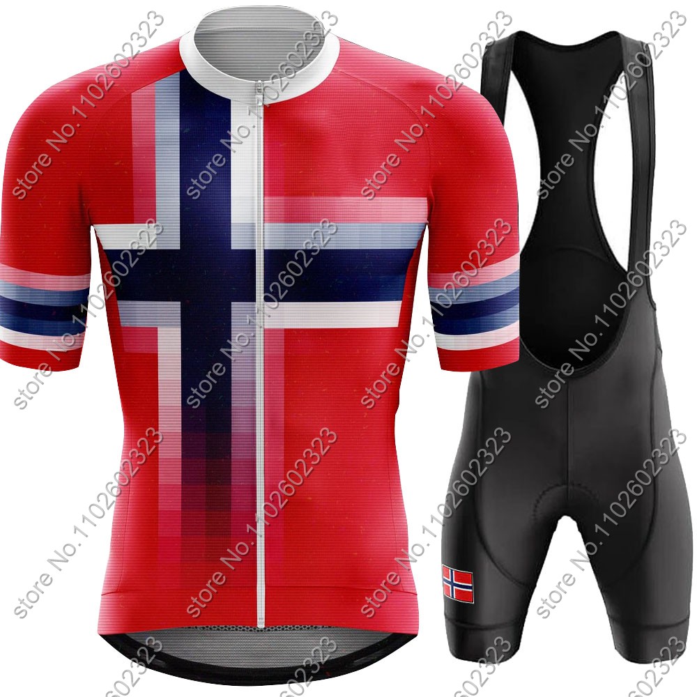 Padded Cycling Shorts - 2024 노르웨이 사이클링 저지 국가대표팀 세트,