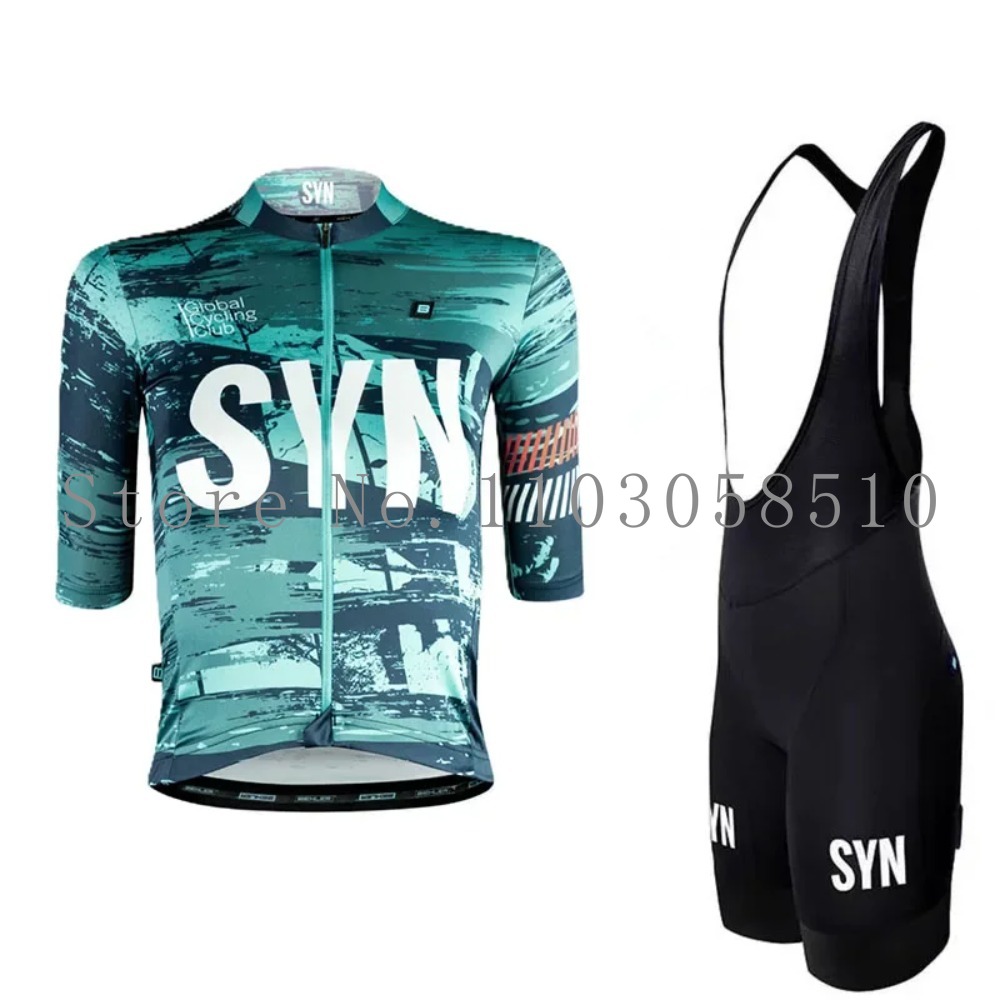 Cycling Gear Logo - SYN 저지 남성용 빕 스폰지 쿠션