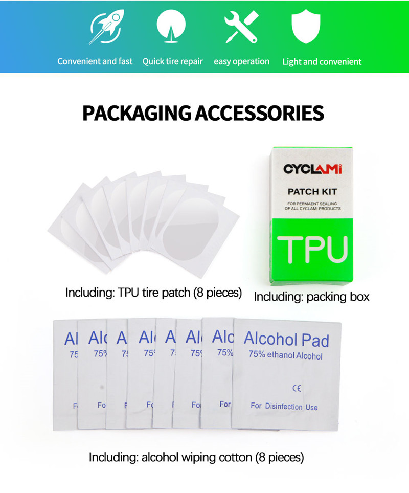 TPU 튜브 용 새 타이어 패치 CYCLAMI TPU  - Bicycle Repair Kit 리뷰 및 가격
