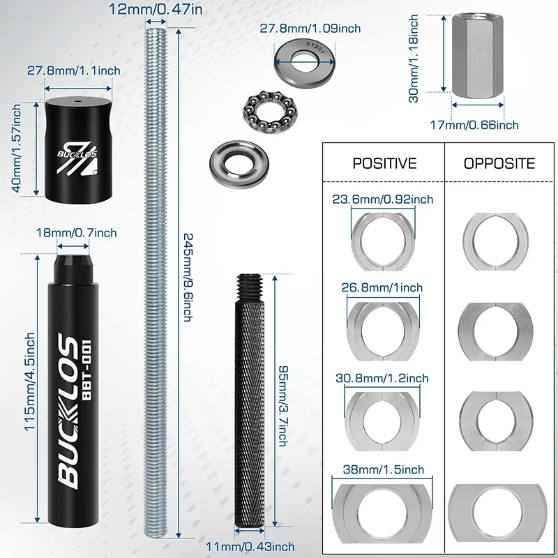 BUCKLOS 자전거 하단 브래킷 설치 및 제거 도구, - Bicycle Repair Kit 리뷰 및 가격