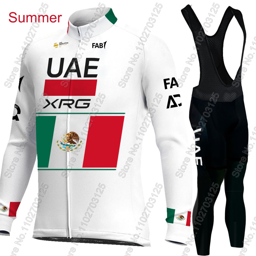 UAE 팀 사이클링 2026 멕시코 저지 세트 남성용  - Cycling Gear Logo 리뷰 및 가격