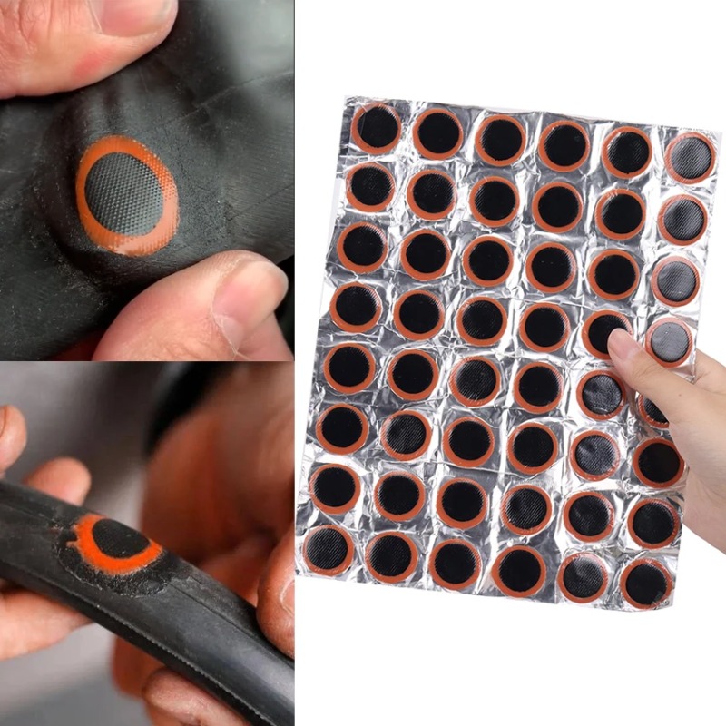 48pcs 고무 펑크 패치 자전거 타이어 타이어 튜브  - Bicycle Repair Kit 리뷰 및 가격