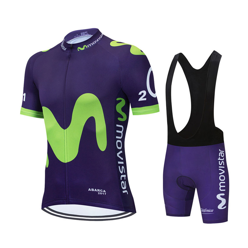 Movistar-신제품 팀 사이클링 저지 세트 MTB  - Padded Cycling Shorts 리뷰 및 가격