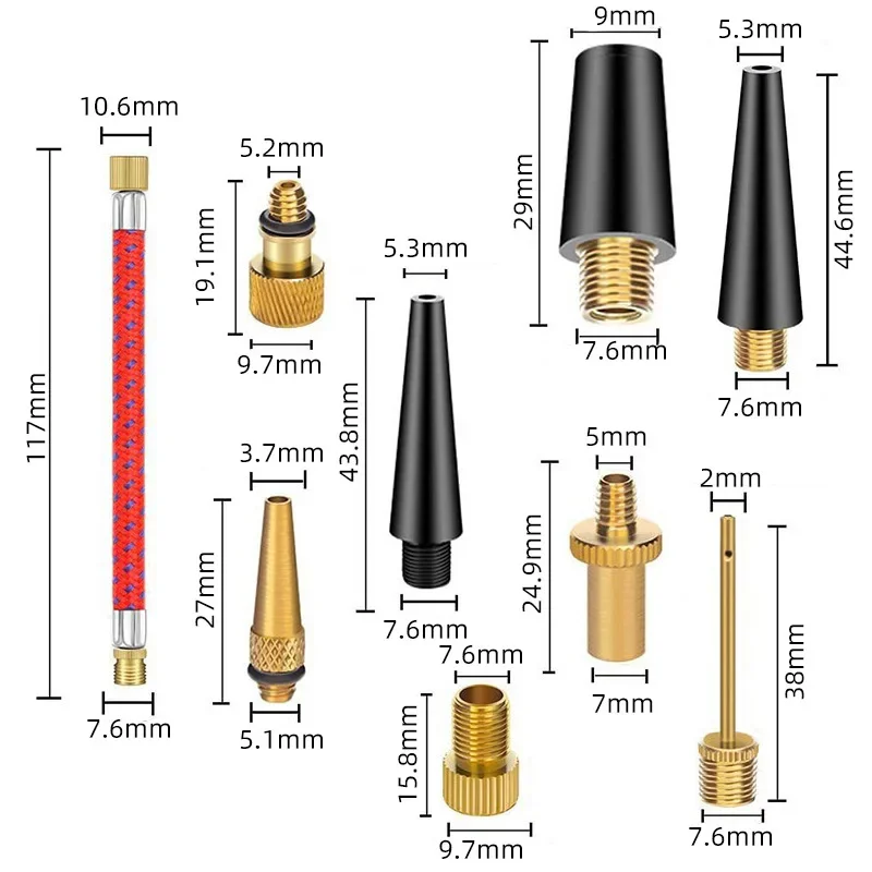 21/30Pcs 자전거 타이어 팽창기 튜브 바늘 및 공 - Bike Tube Repair Kit 리뷰 및 가격