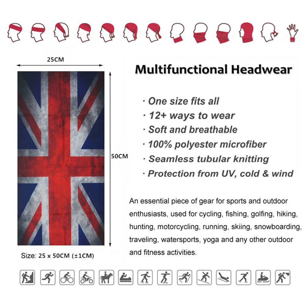 남녀공용 국기 반다나, 다기능 모자, 방진 사이클링 스 - Mens Cycling Gear Uk 리뷰 및 가격