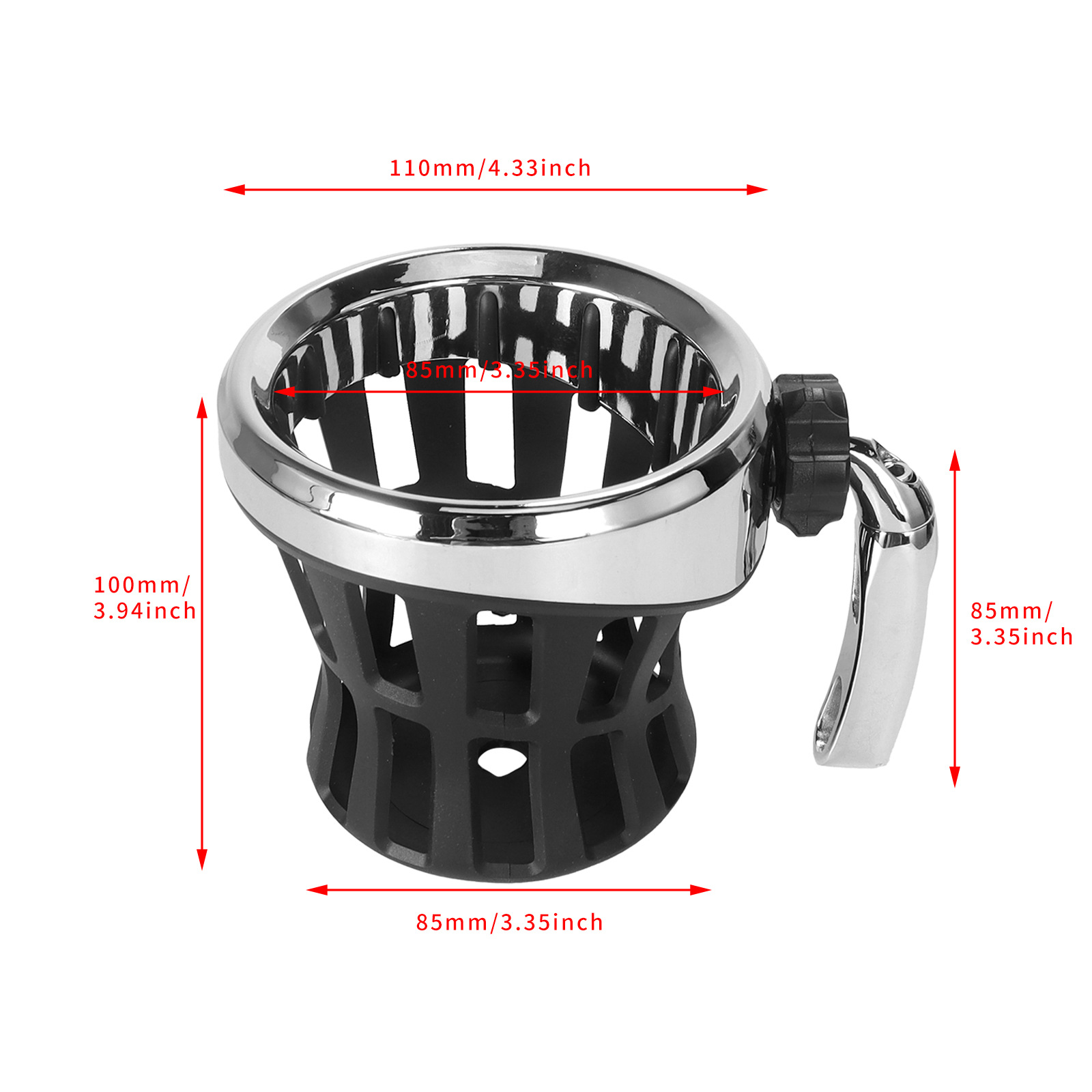 회전식 컵 홀더 전기 도금 알루미늄 실리콘 라이너 오토 - Water Bottle Holder 리뷰 및 가격