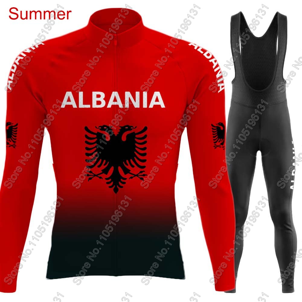 알바니아 국가대표팀 2026 사이클링 저지 세트 긴팔  - Cycling Gear Logo 리뷰 및 가격