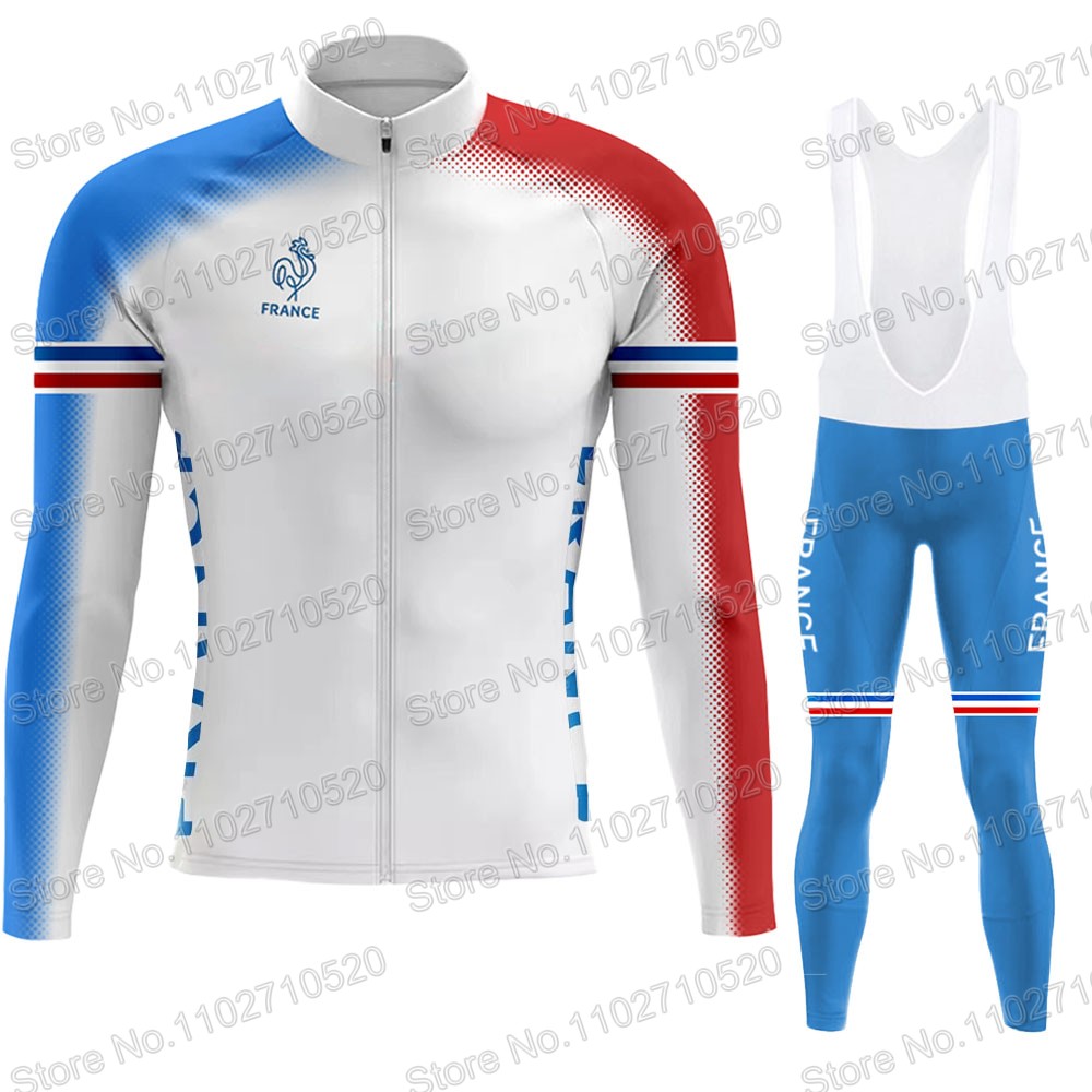 프랑스 국가 대표팀 2025 사이클링 저지 세트 긴 소 - Cycling Gear For Winter 리뷰 및 가격
