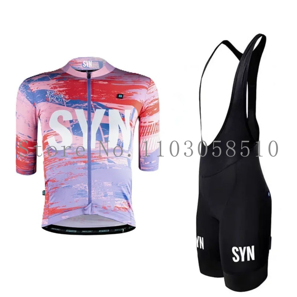 SYN 저지 남성용 빕 스폰지 쿠션 사이클링 슈트 세트 - Cycling Gear Logo 리뷰 및 가격